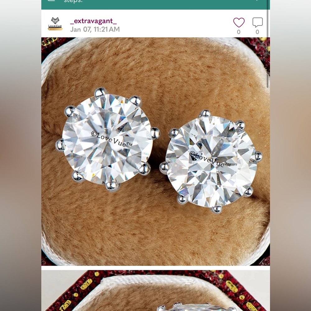 Certified 4ct. t.w. Diamond Solitaire 8-prong Stud Earrings